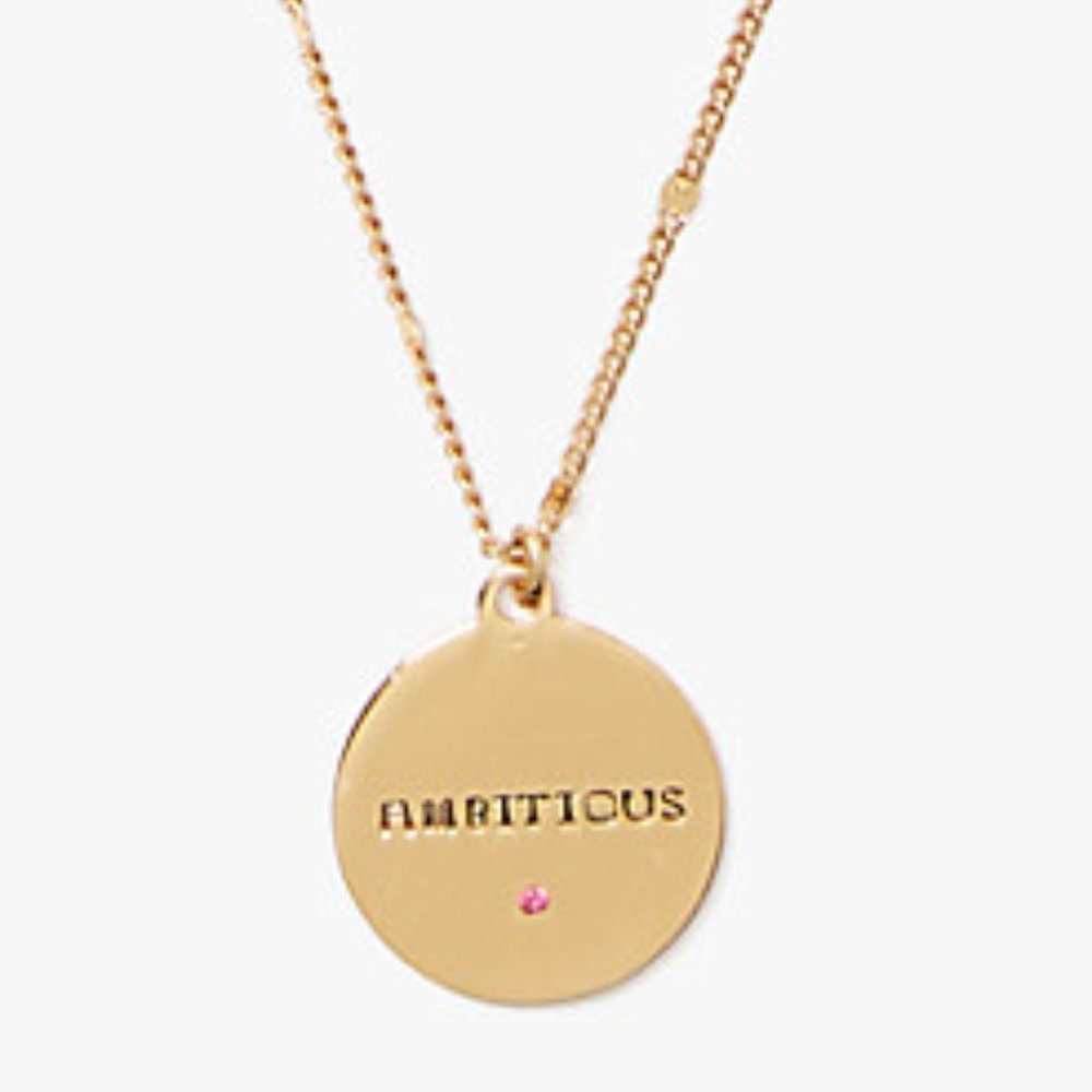 Kate Spade Zodiac Capricorn Round Pendant - Picture 4 of 5